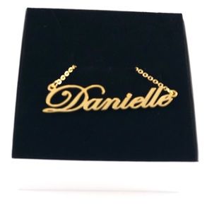 14K Gold Plated Name Necklace - Danielle